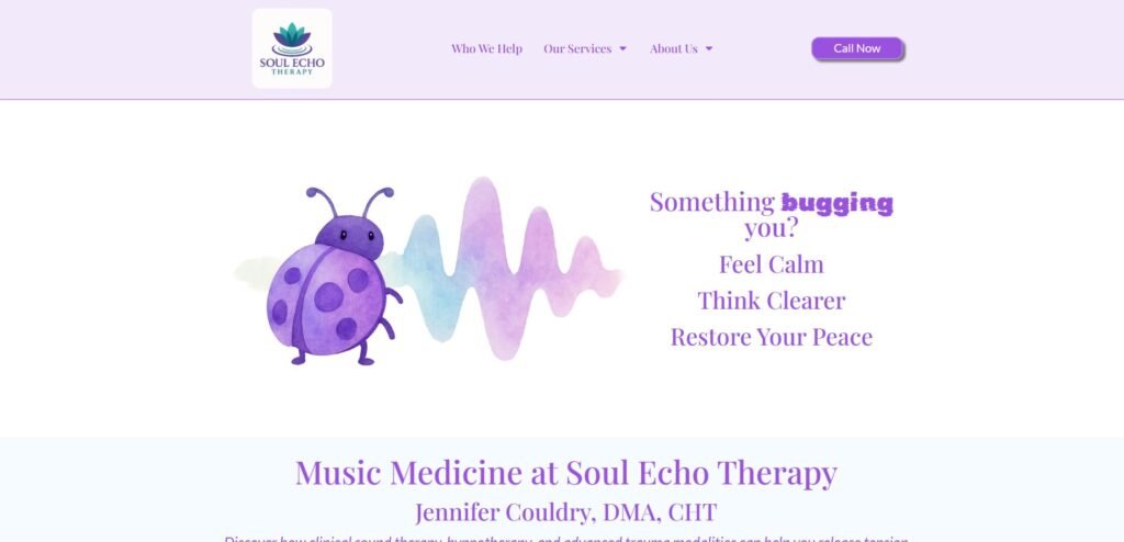 Soul Echo Therapy uses sound, music, and hypnosis to assist patients
