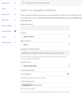 A user can add their information from their account page, which then goes to the adminstrator for approval