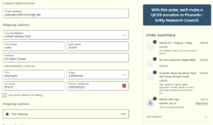 Display donations you'll make in the checkout, cart, or anywhere on your site
