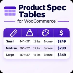 product spec table small image